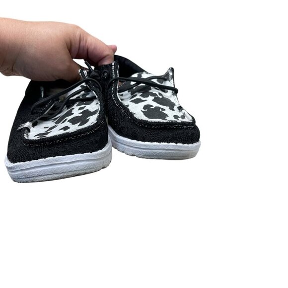 Hey Dude Wendy Boho Cow Wild Size 6 Shoes Cloud Slip On Sneakers - Picture 5 of 7